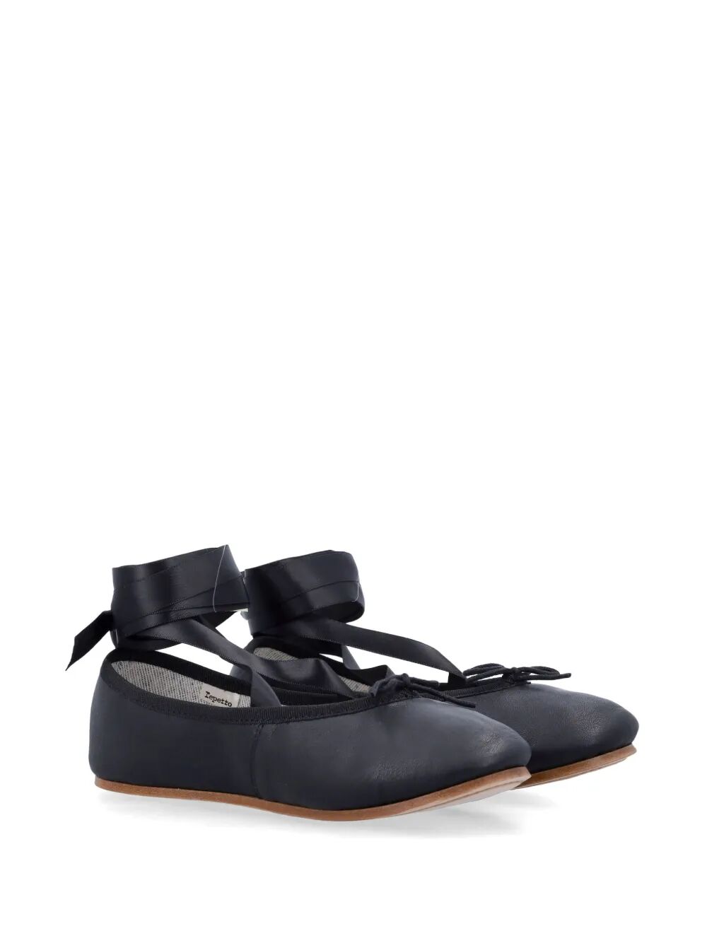 SOPHIA BALLET FLATS WITH SATIN RIBBONS