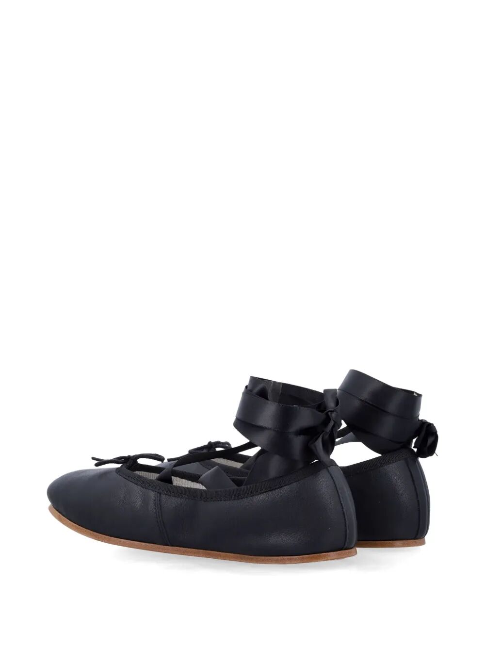 SOPHIA BALLET FLATS WITH SATIN RIBBONS