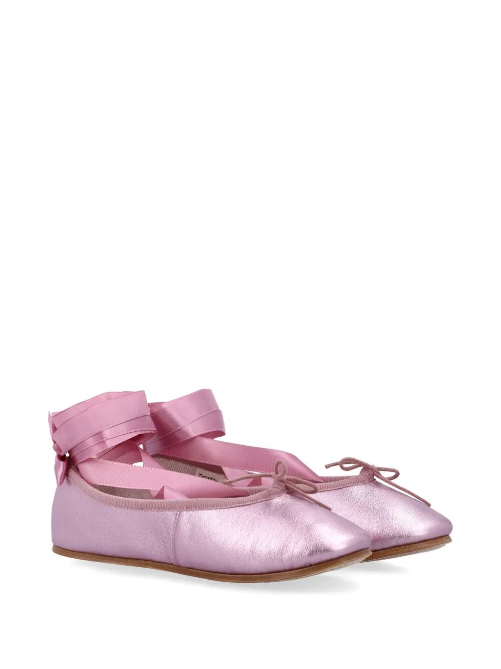 SOPHIA BALLET FLATS WITH SATIN RIBBONS