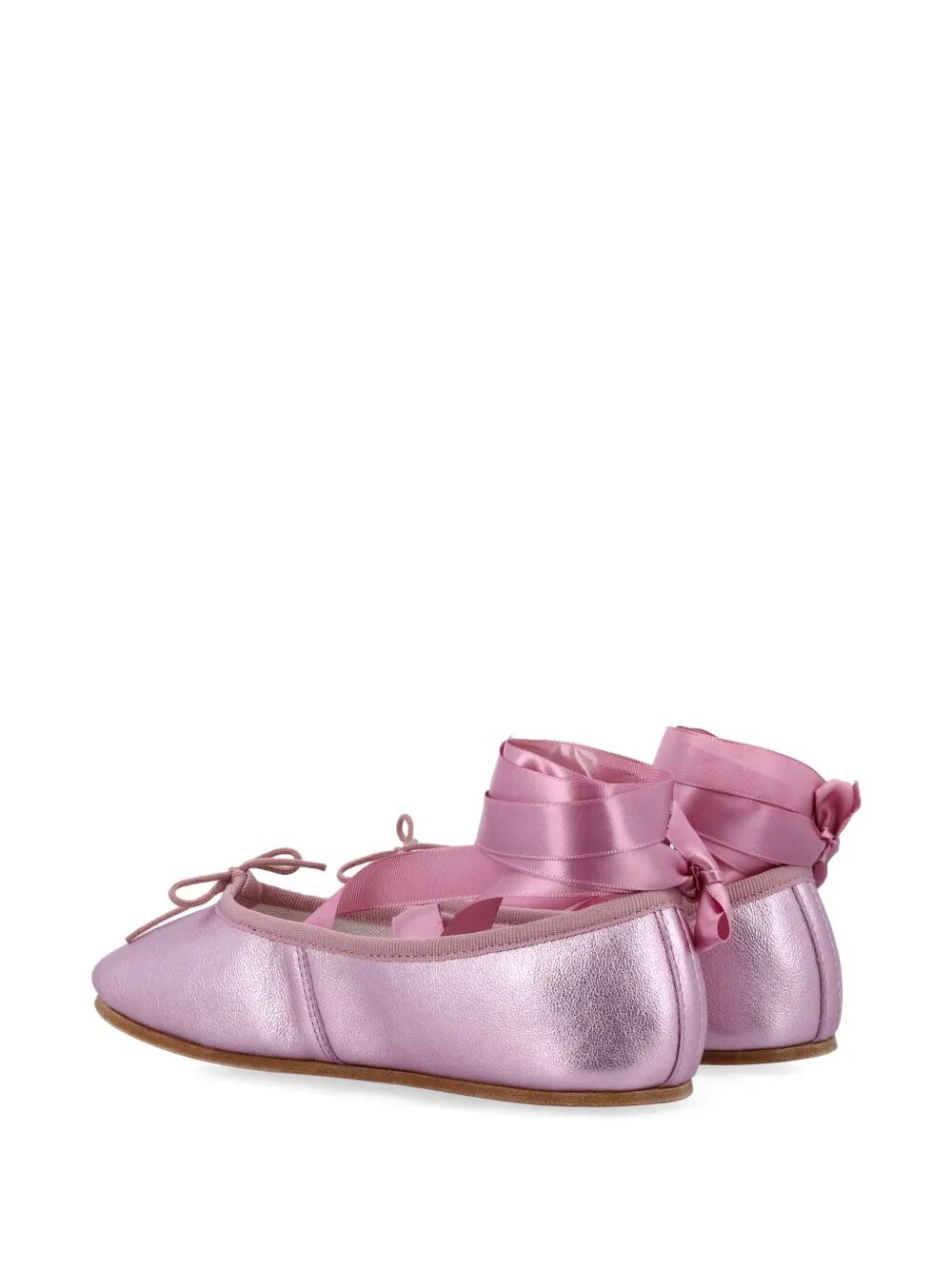 SOPHIA BALLET FLATS WITH SATIN RIBBONS