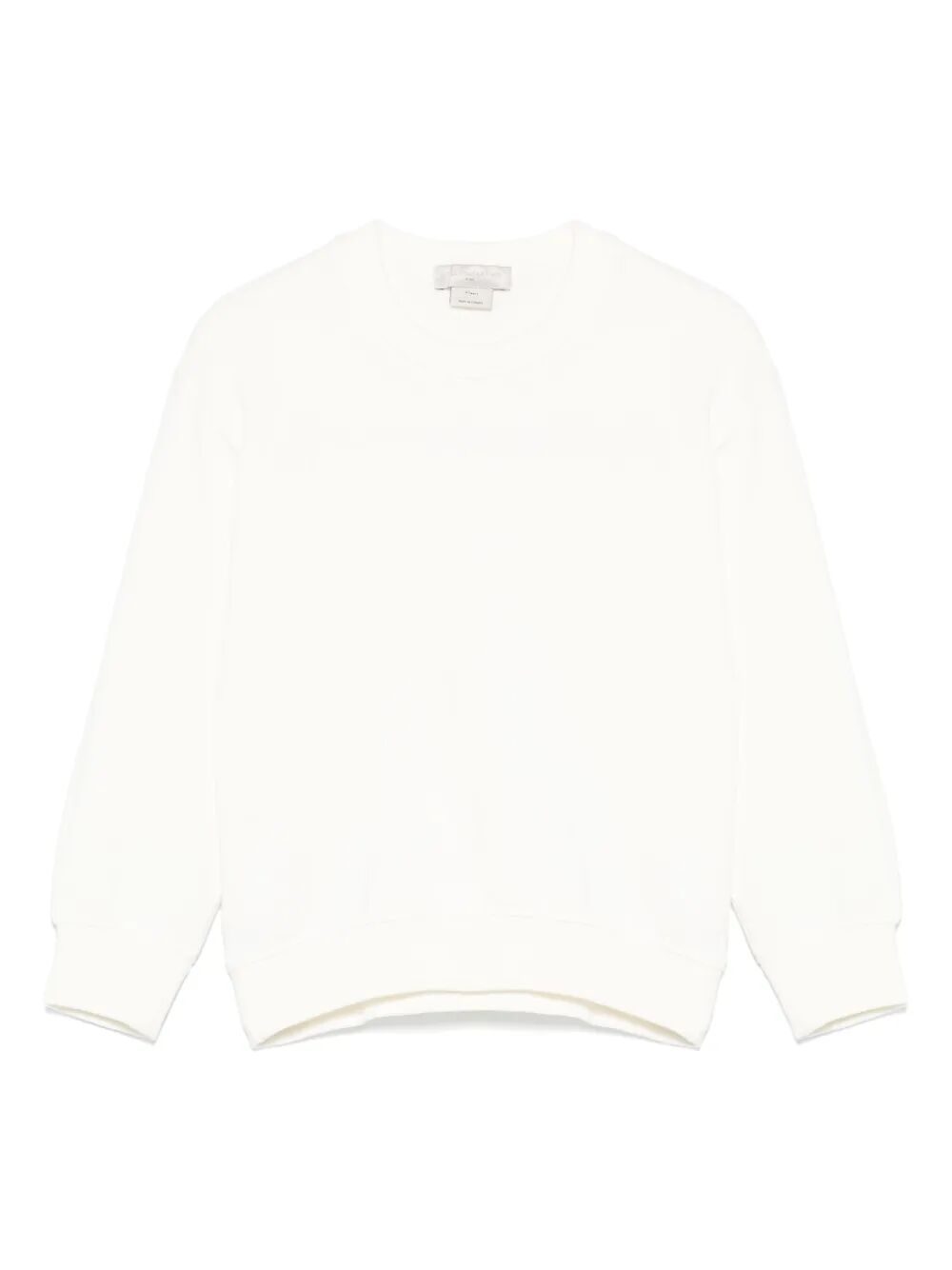 CUT-OUT LOGO COTTON SWEATSHIRT
