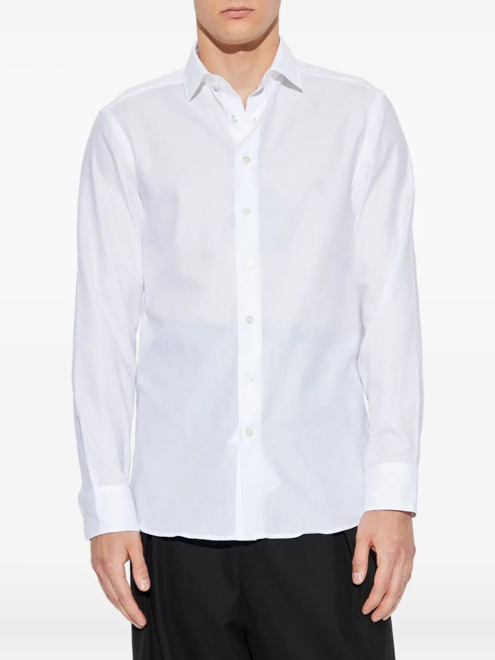 COTTON JACQUARD SHIRT WITH GECKO MOTIF