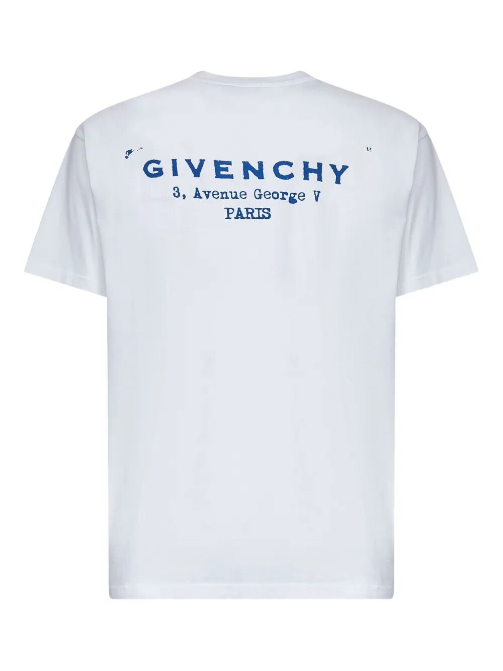 COTTON T-SHIRT WITH GIVENCHY STAMP PRINT