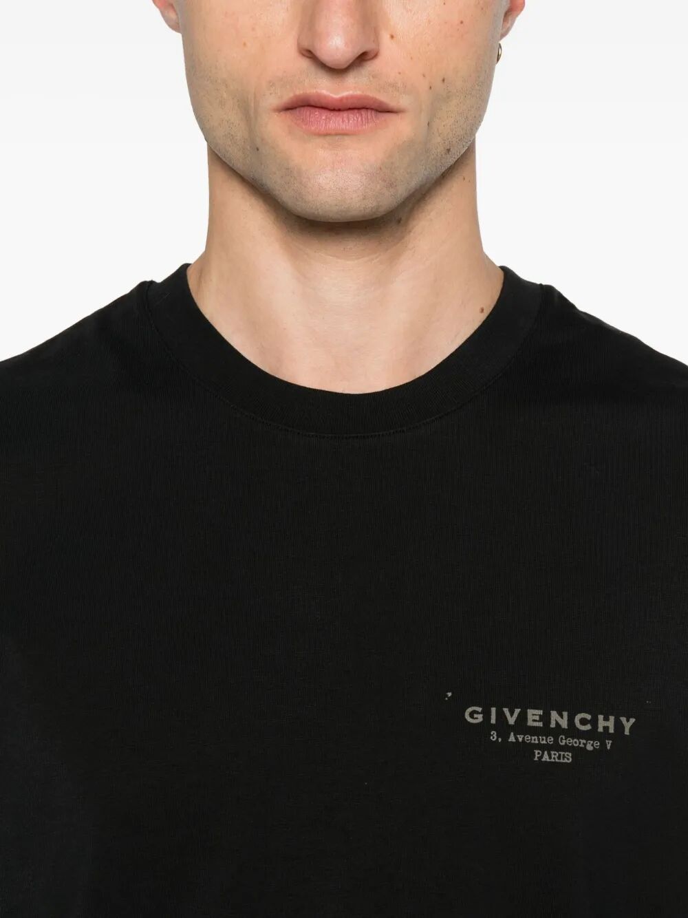 COTTON T-SHIRT WITH GIVENCHY PARIS PRINT
