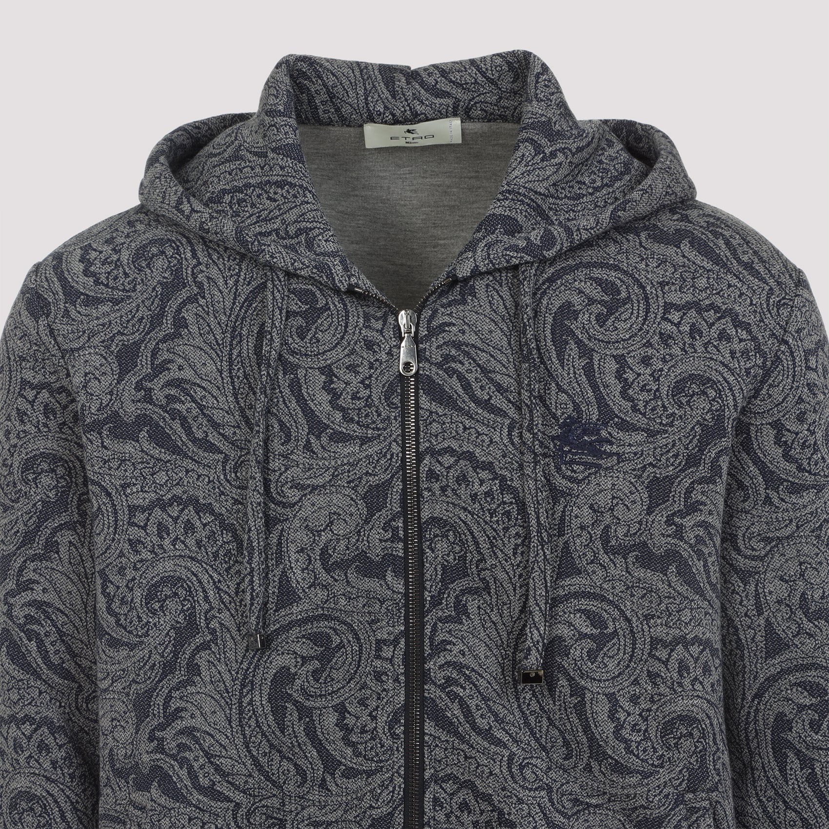 Zipped Hoodie With Welt Pockets