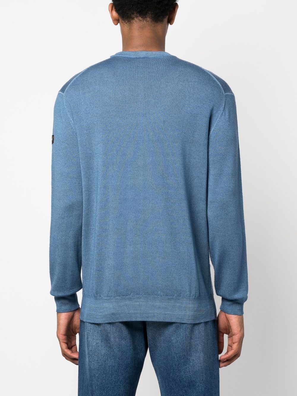 FINE RIBBED WOOL SWEATER