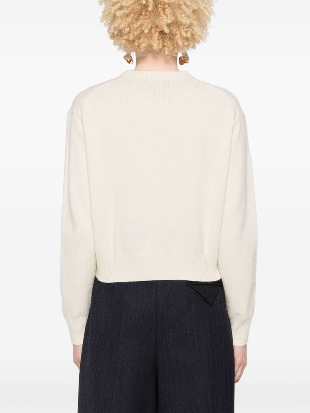DROPPED SHOULDER WOOL SWEATER