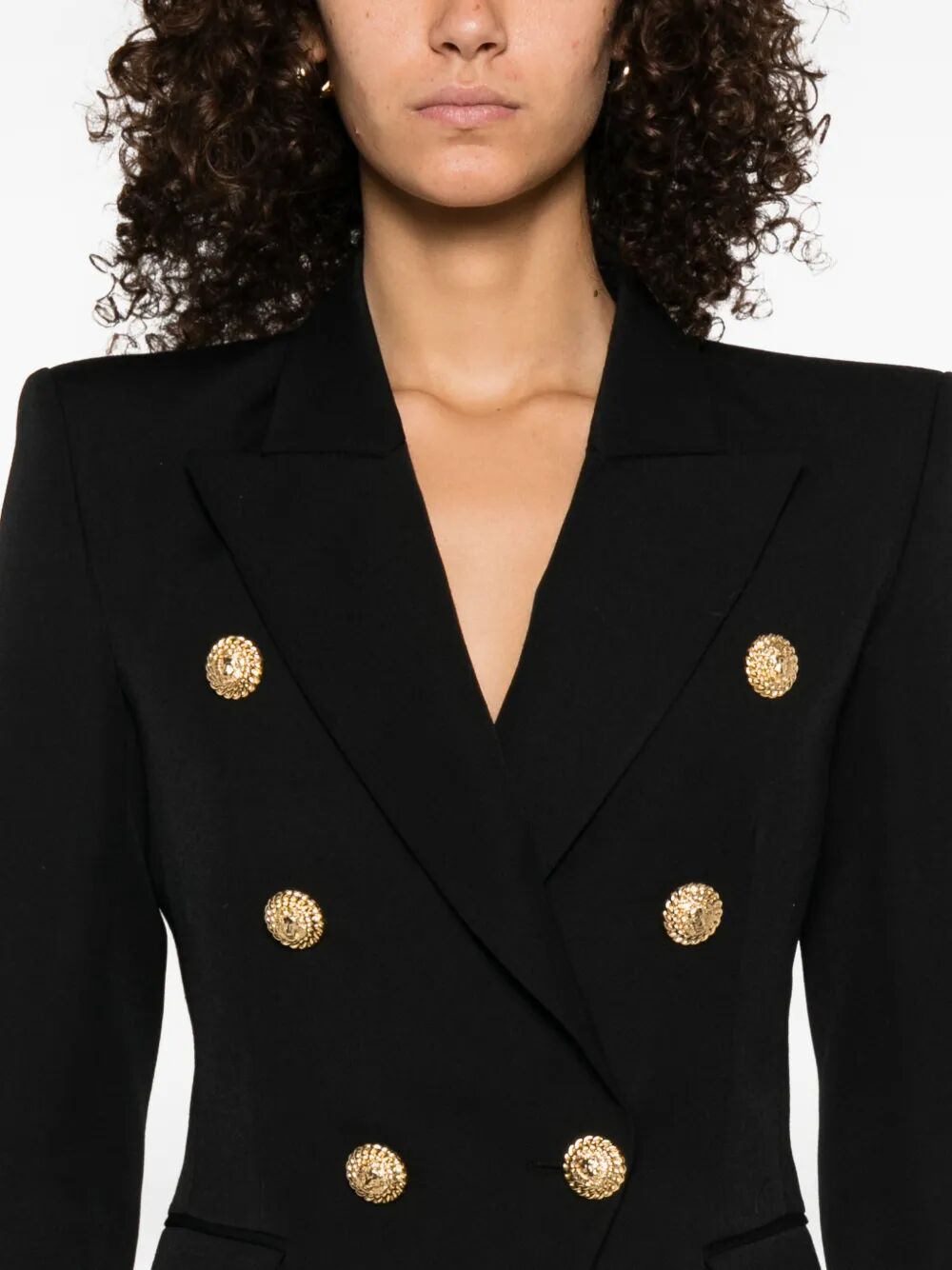 DOUBLE-BREASTED WOOL FITTED JACKET