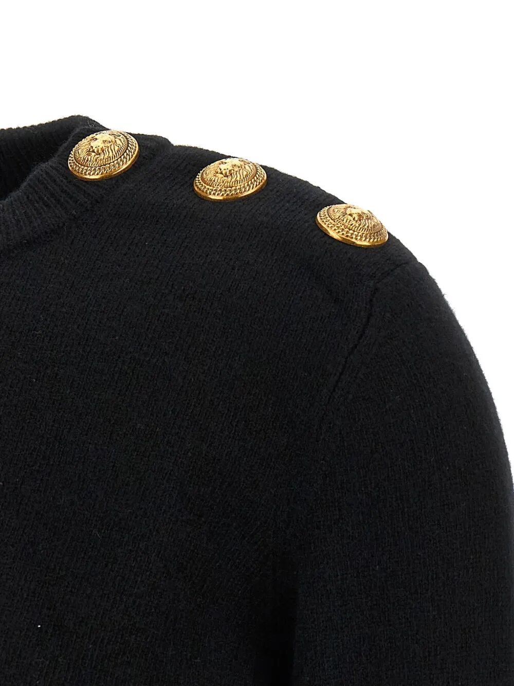 CASHMERE BLEND BUTTONED SWEATER