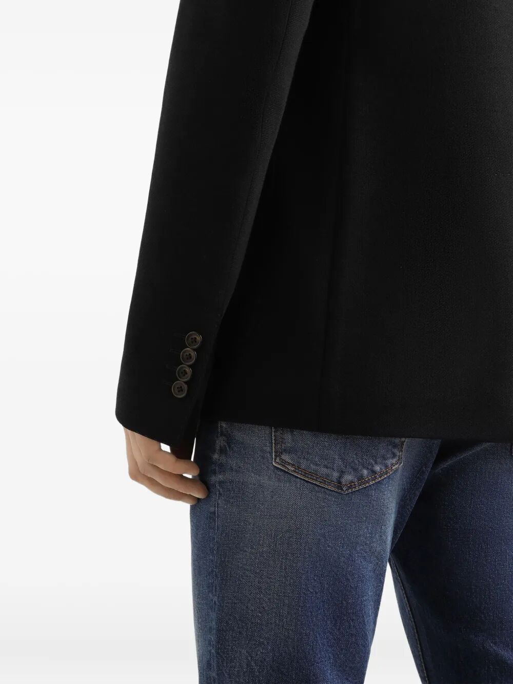 DOUBLE-BREASTED WOOL BLAZER