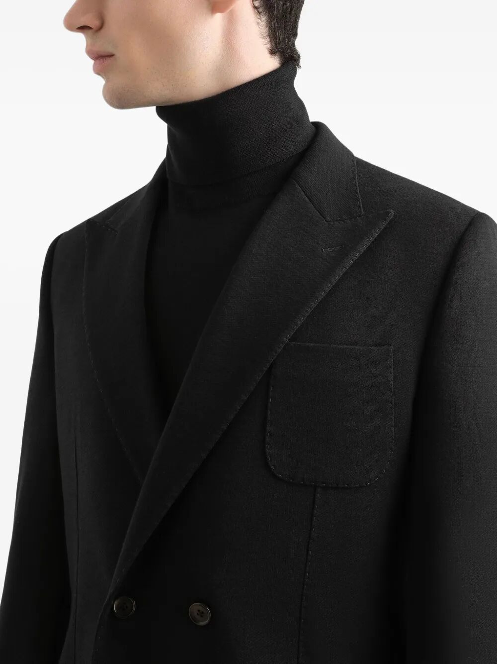 DOUBLE-BREASTED WOOL BLAZER