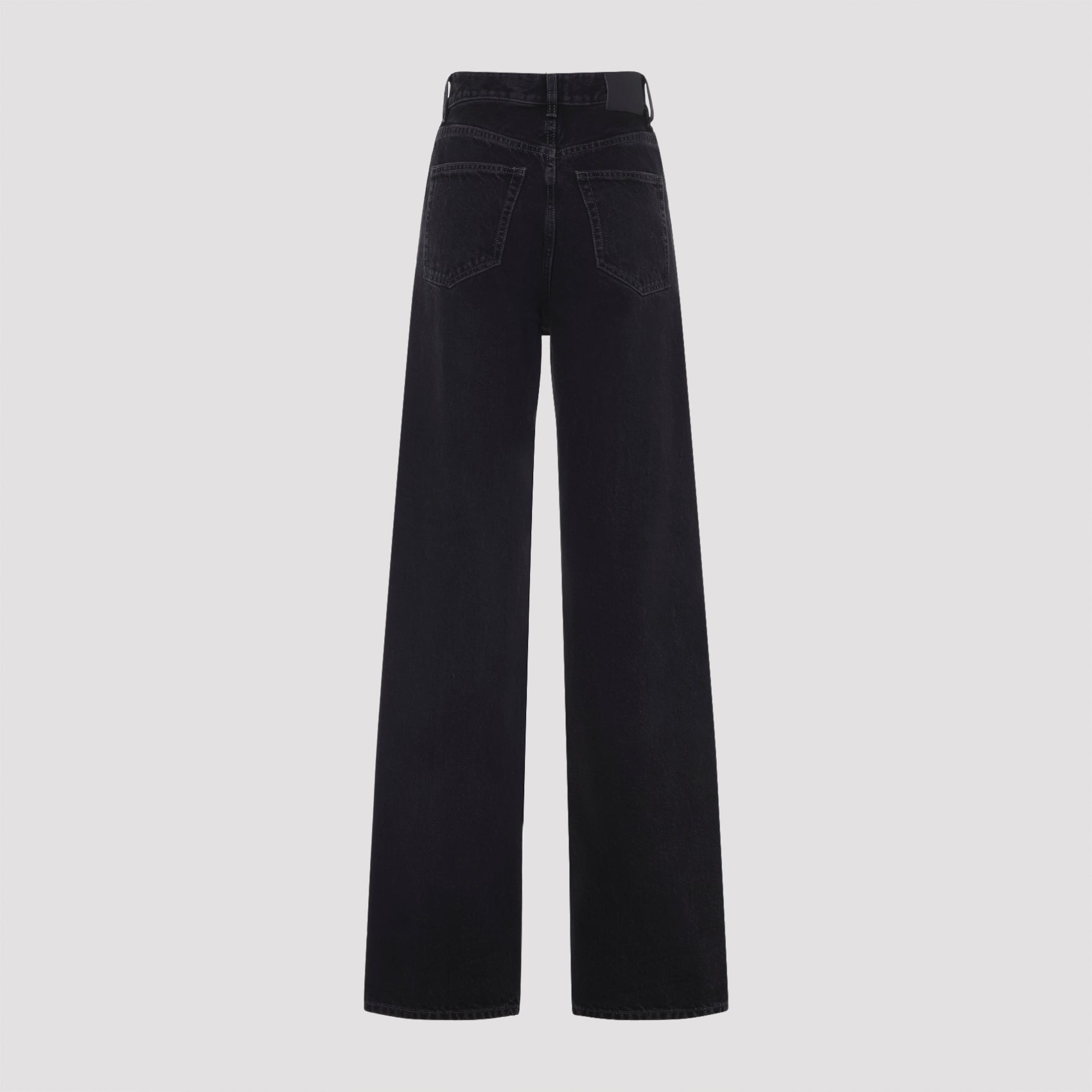 V Waist Baggy Jeans