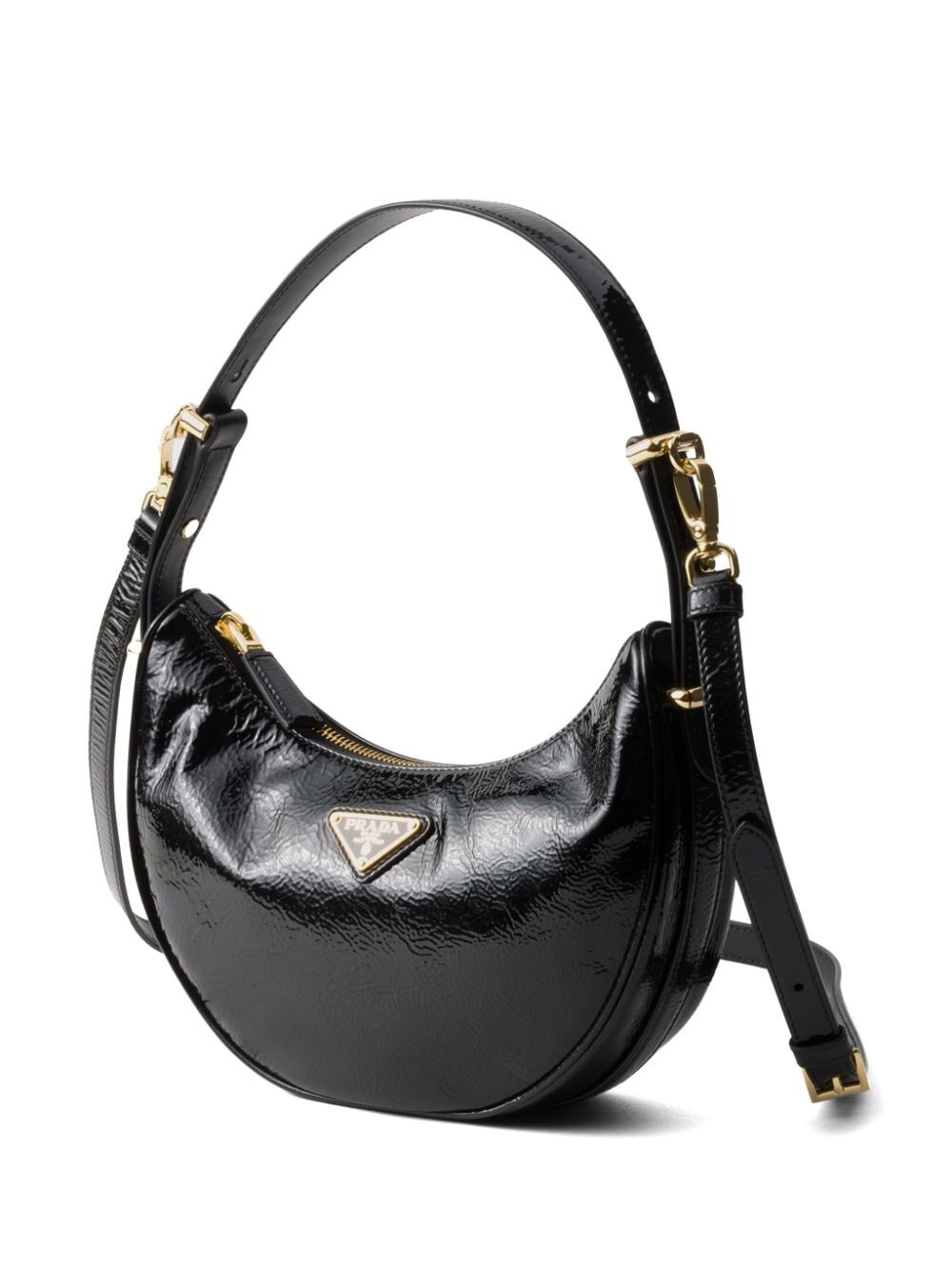 ARQUÉ NAPLAK PATENT LEATHER SHOULDER BAG