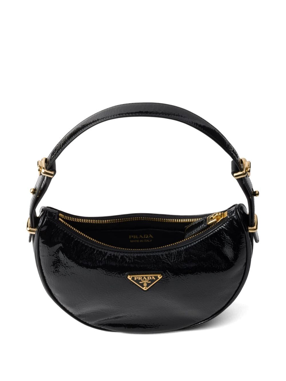 ARQUÉ NAPLAK PATENT LEATHER SHOULDER BAG