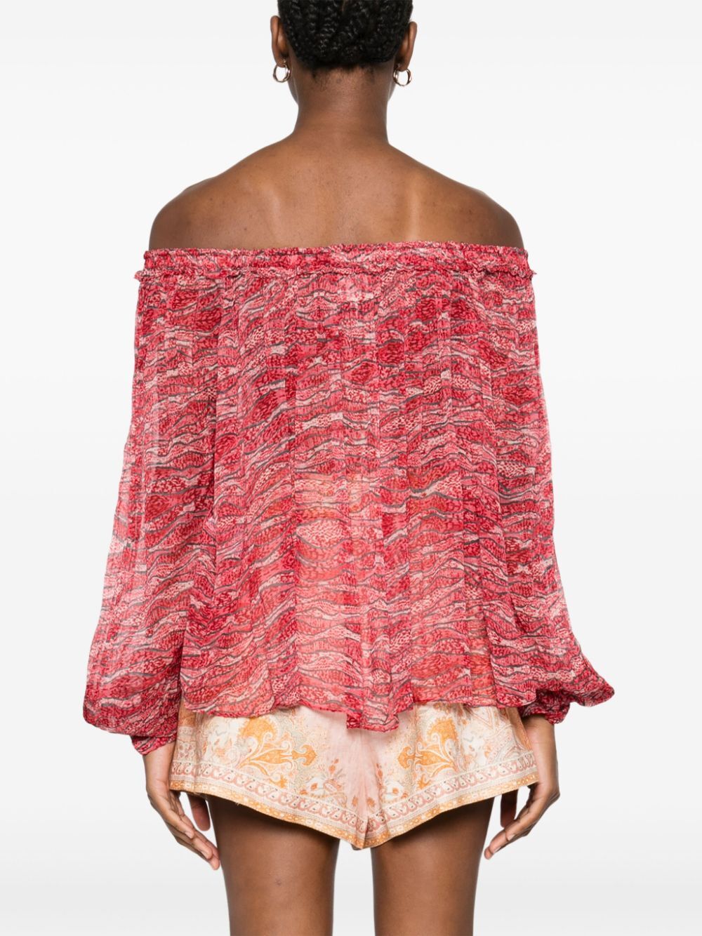 VUTTI PRINTED MUSLIN BLOUSE
