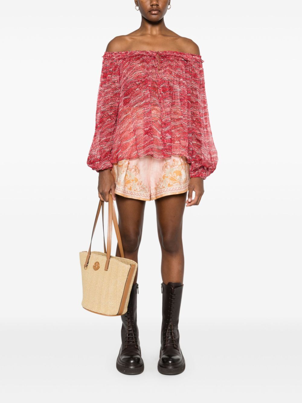 VUTTI PRINTED MUSLIN BLOUSE
