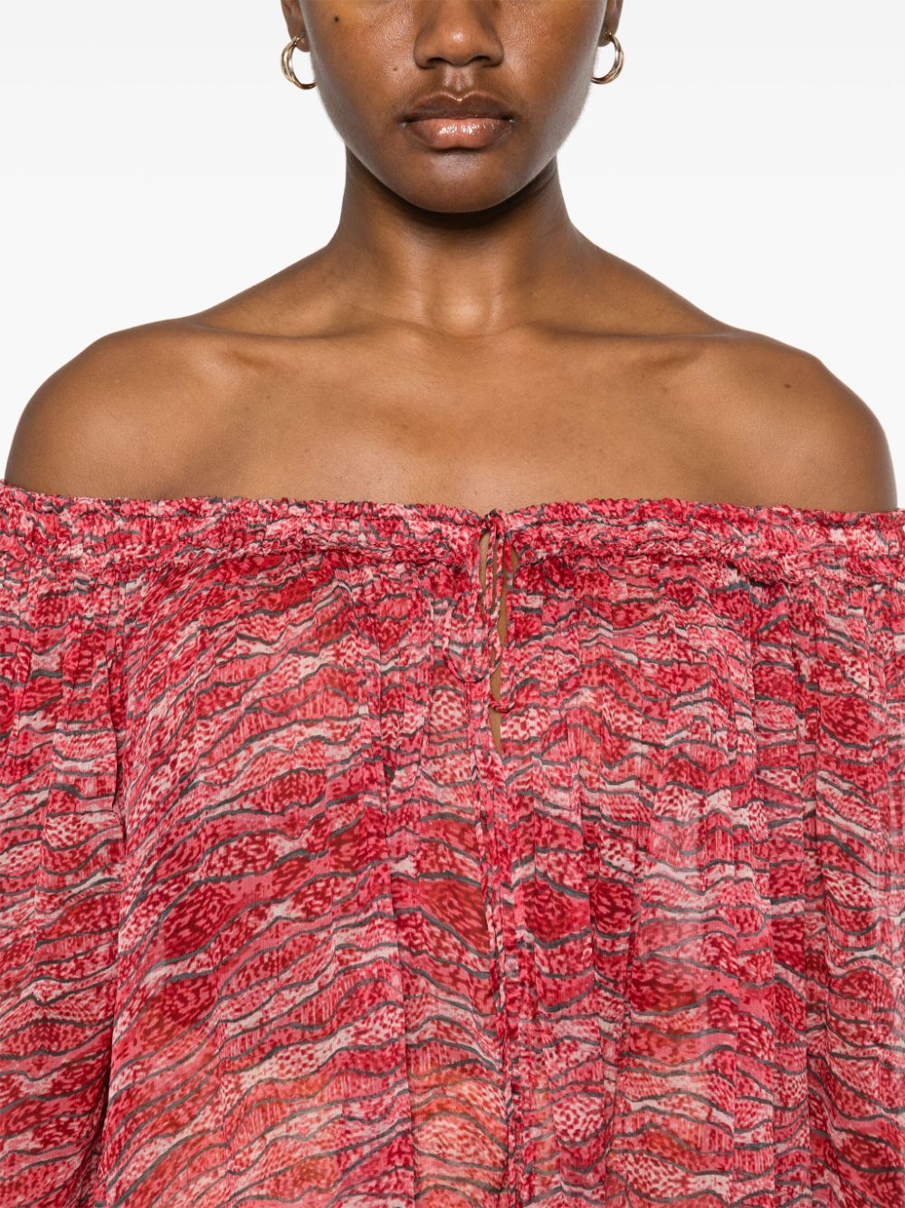 VUTTI PRINTED MUSLIN BLOUSE