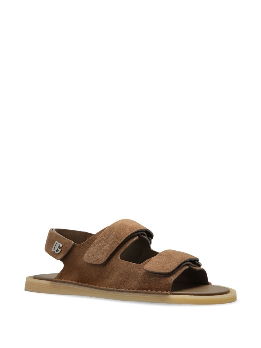 TOUCH-STRAP SUEDE SANDALS