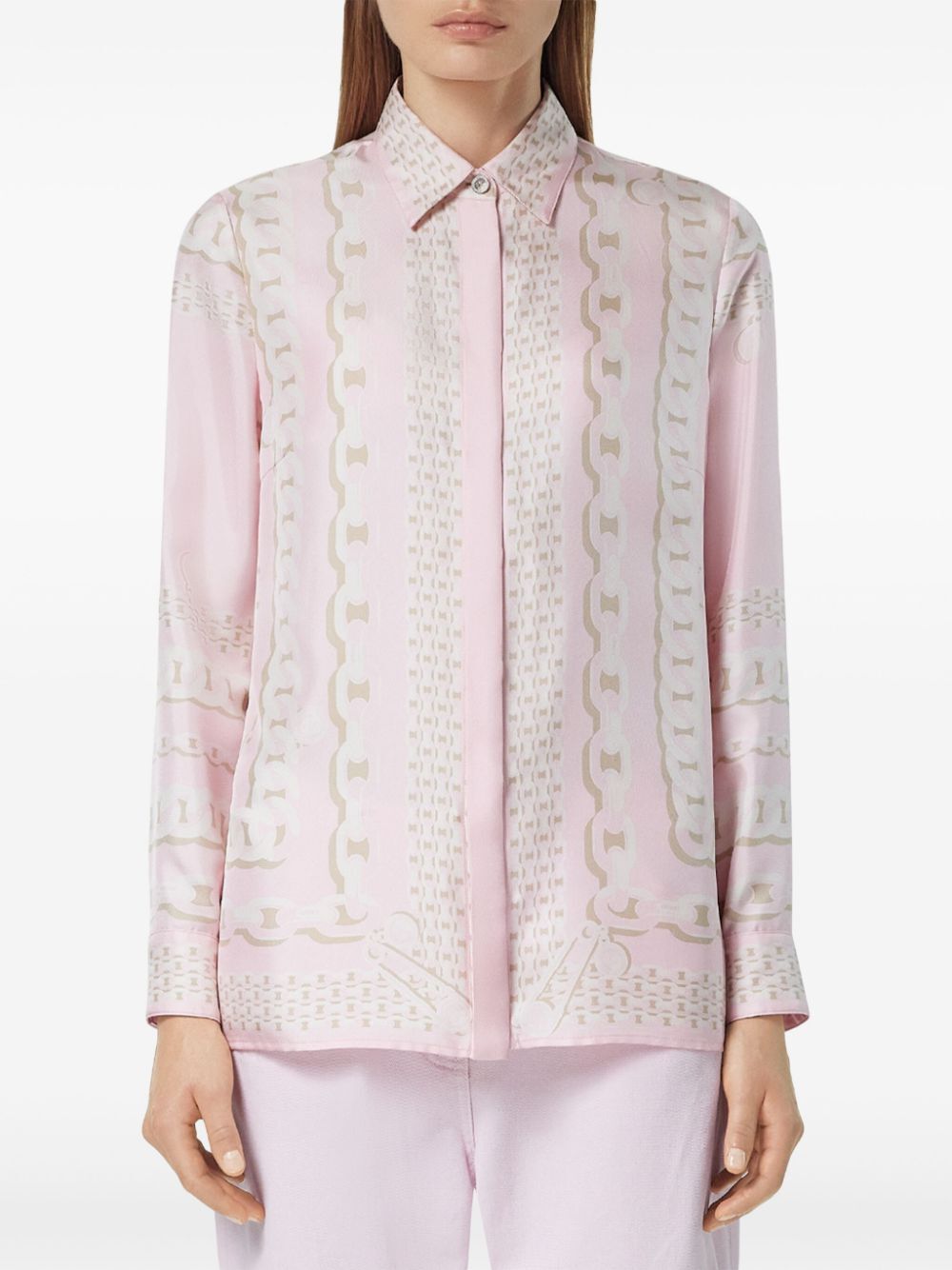 TREASURE PRINTED SILK SHIRT