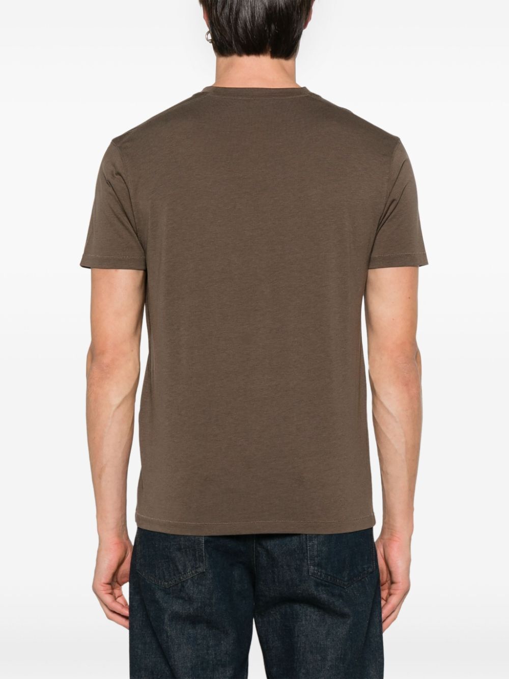 LYOCELL AND COTTON REGULAR FIT T-SHIRT