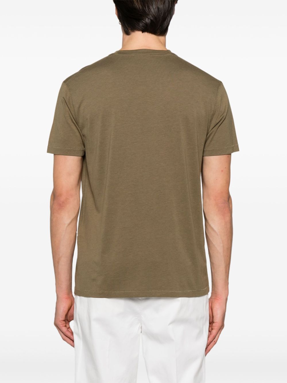 LYOCELL AND COTTON REGULAR FIT T-SHIRT