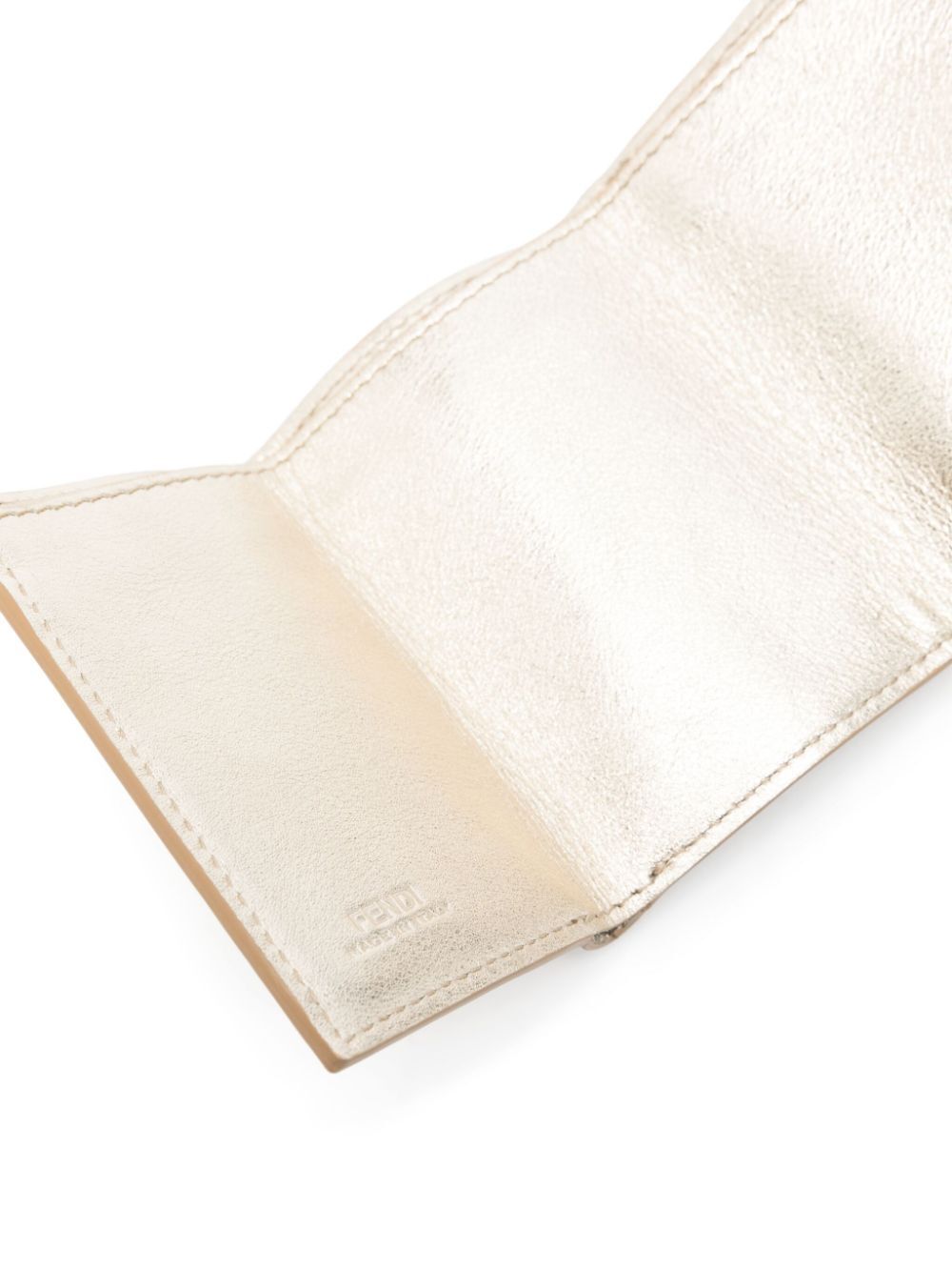 EMBOSSED FF MOTIF BAGUETTE MICRO TRIFOLD WALLET