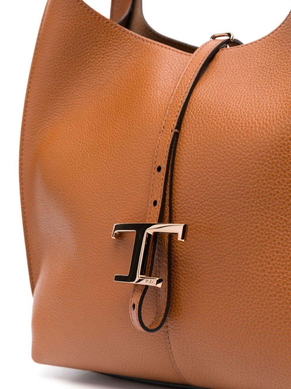 SMALL T TIMELESS GRAINED LEATHER SHOULDER BAG
