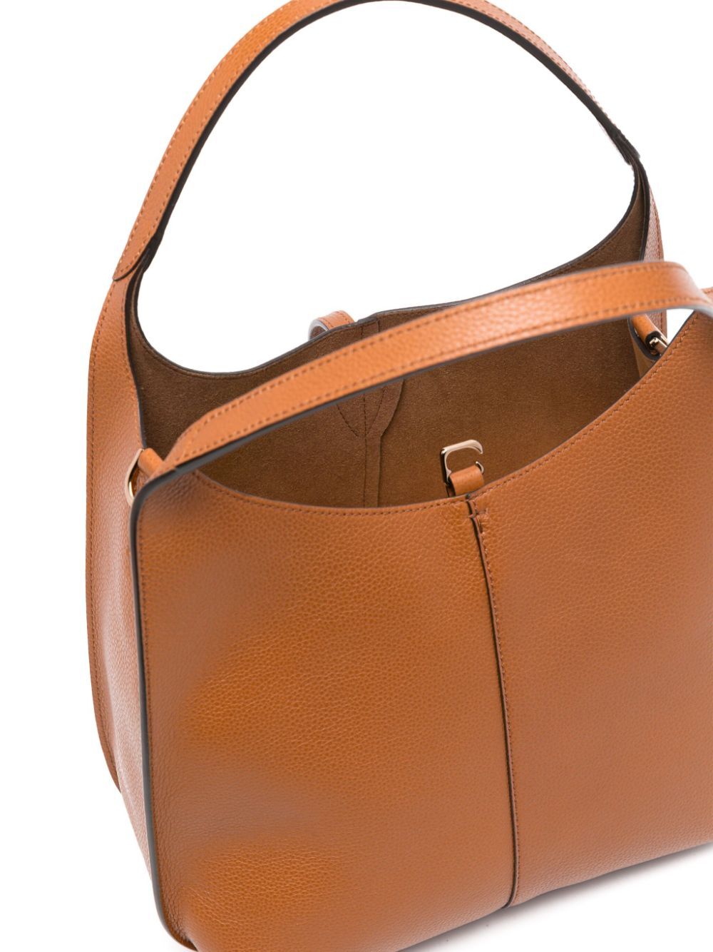 SMALL T TIMELESS GRAINED LEATHER SHOULDER BAG