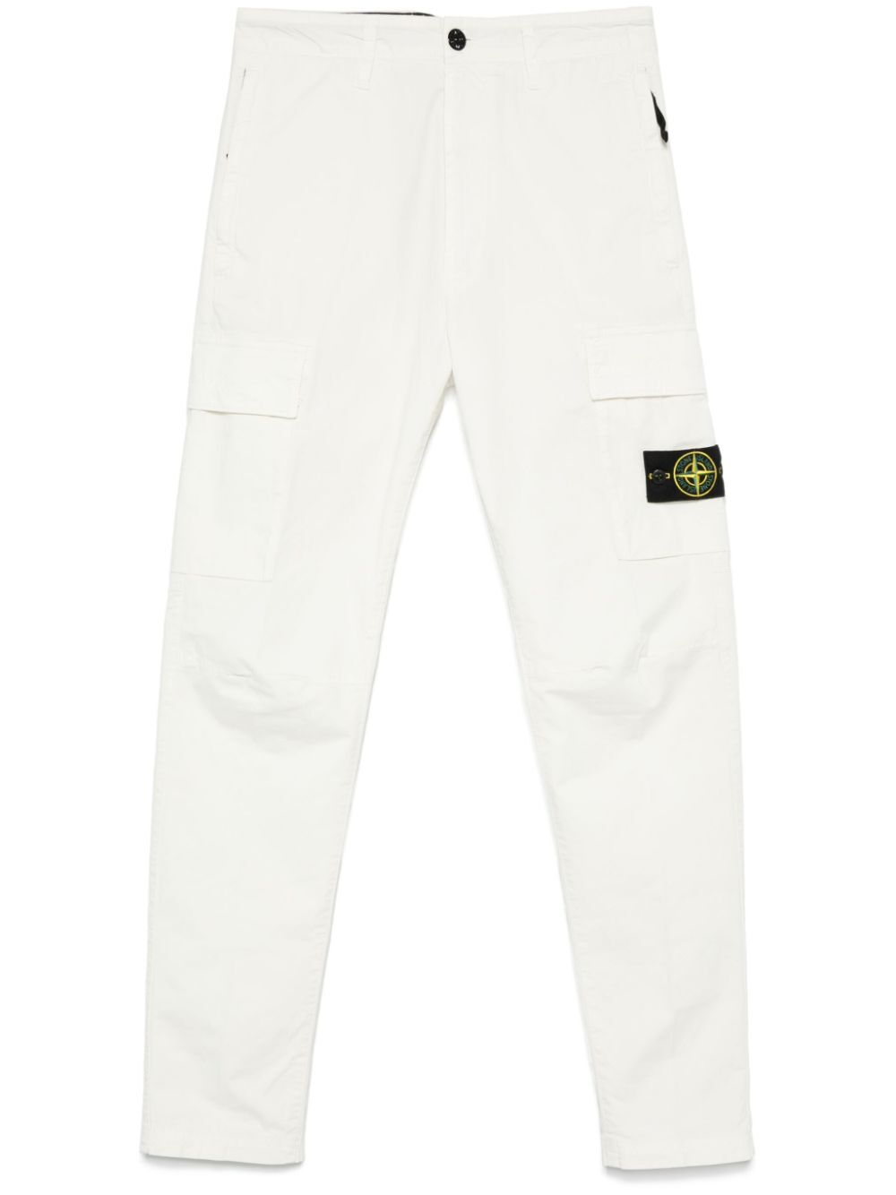TAPERED LEG COTTON CARGO TROUSERS