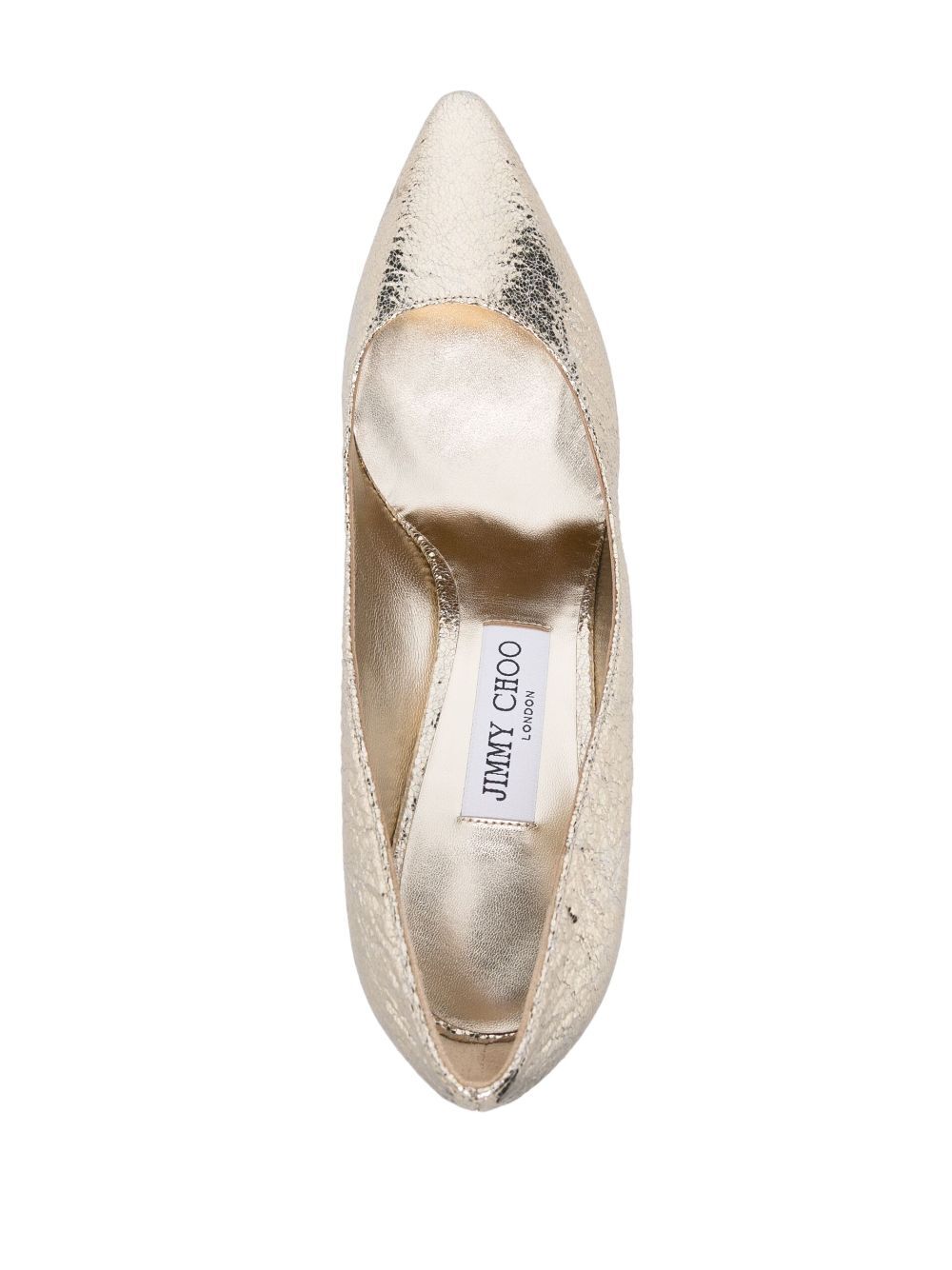 CRACKED EFFECT LEATHER ROMY PUMPS 85