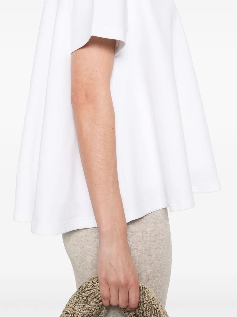 ANAGRAM-EMBROIDERED TRAPEZE T-SHIRT
