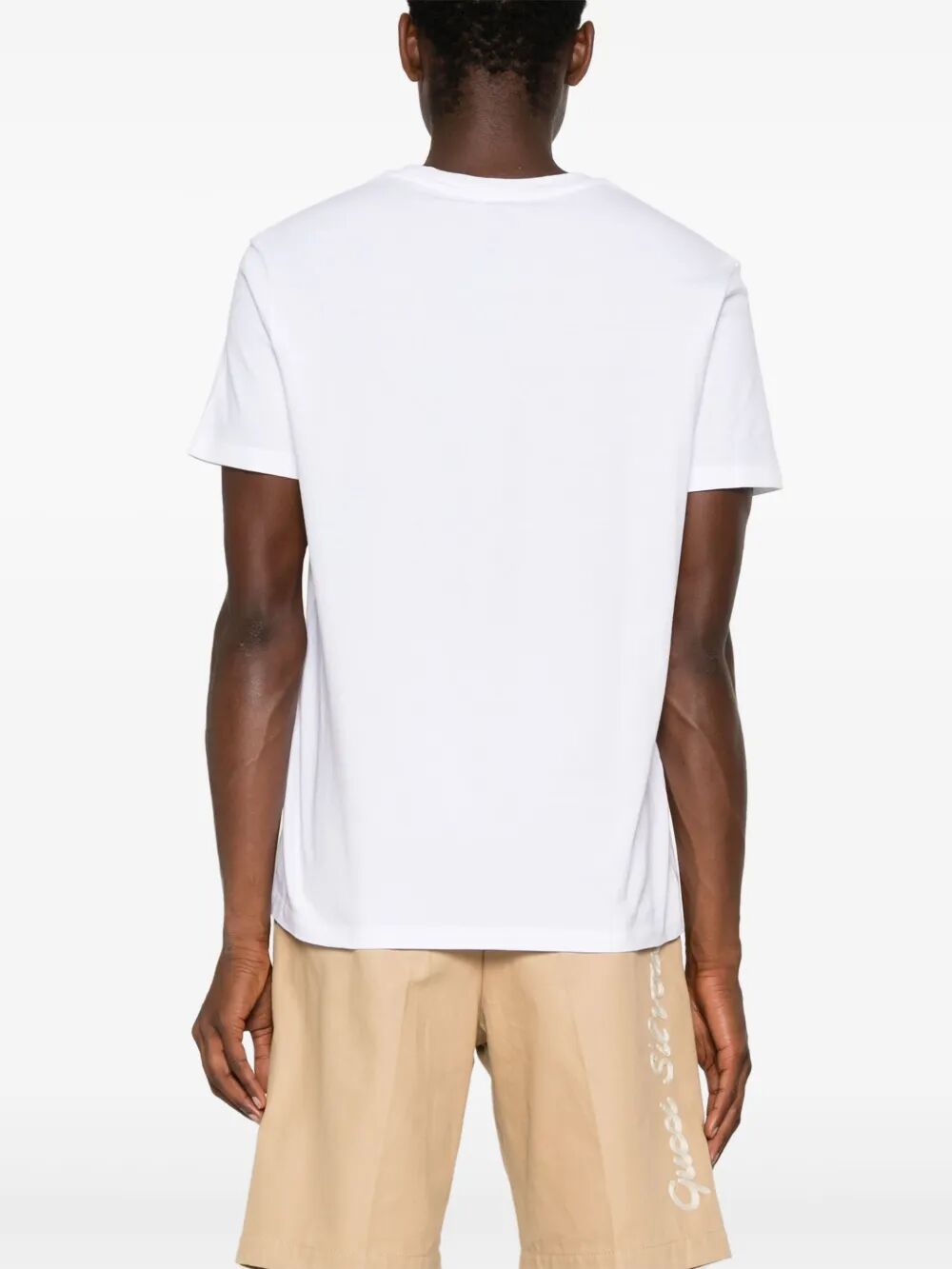 PEGASO-EMBROIDERED COTTON T-SHIRT
