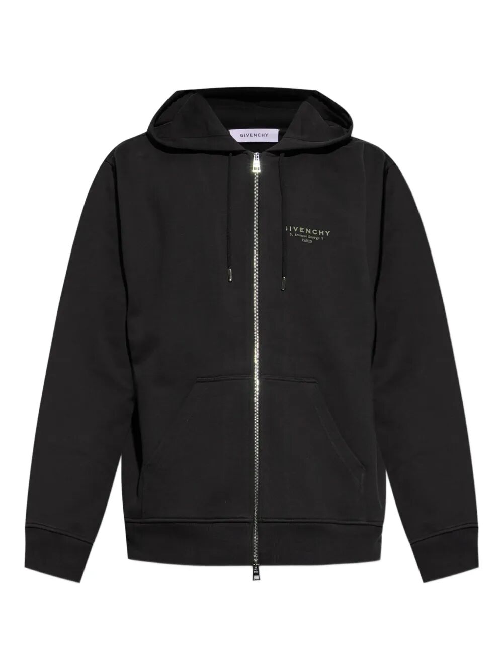ZIPPED COTTON HOODIE