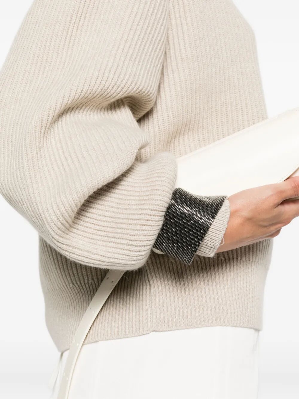 MAGLIONE A COSTE CON POLSINI GIOIELLO