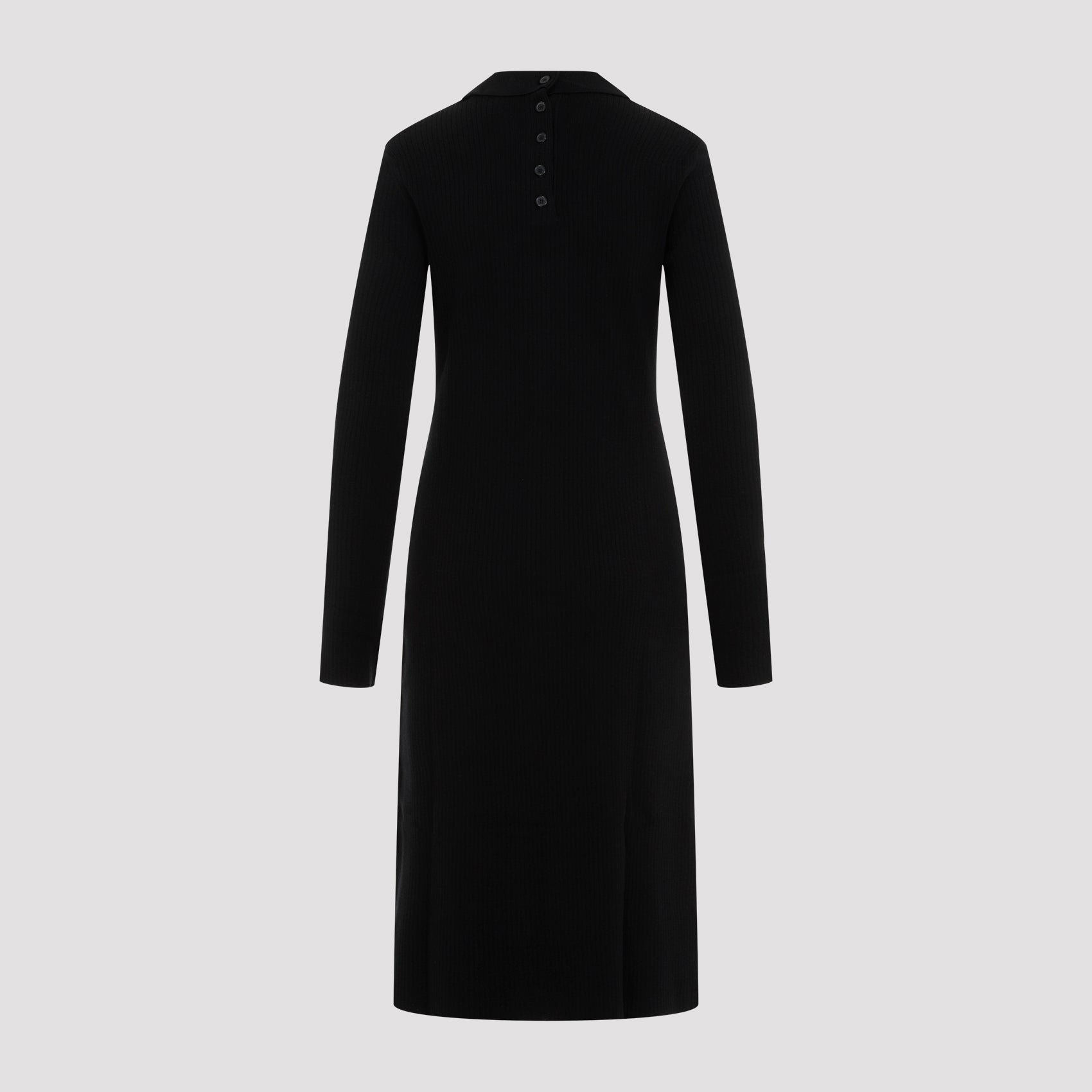 Multi Buttons Midi Dress