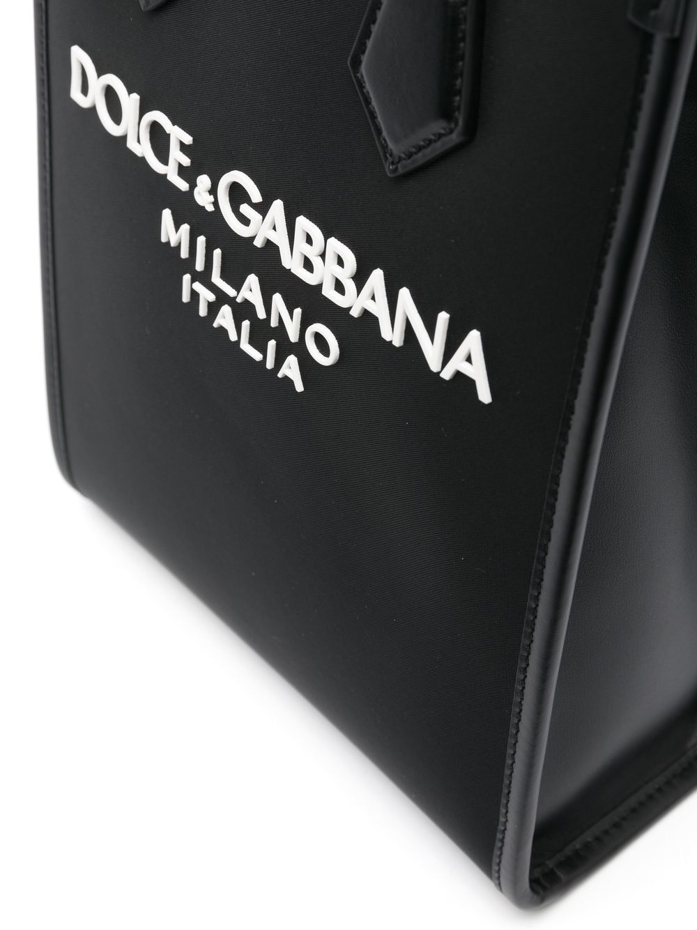 SMALL NYLON BAG WITH RUBBERIZED LOGO