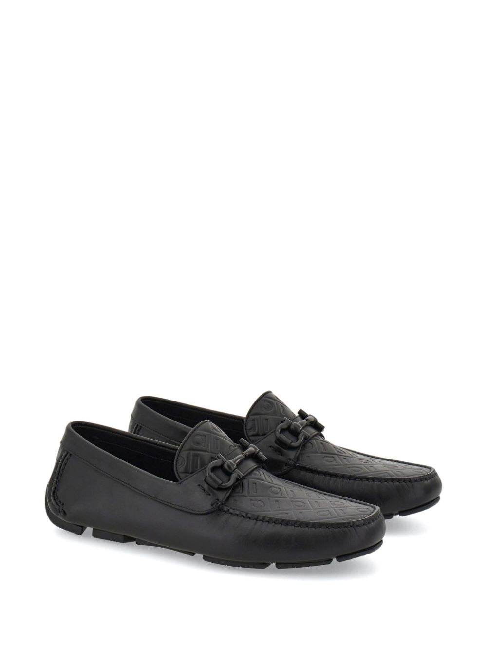 EMBOSSED GANCINI MONOGRAM DRIVING LOAFERS