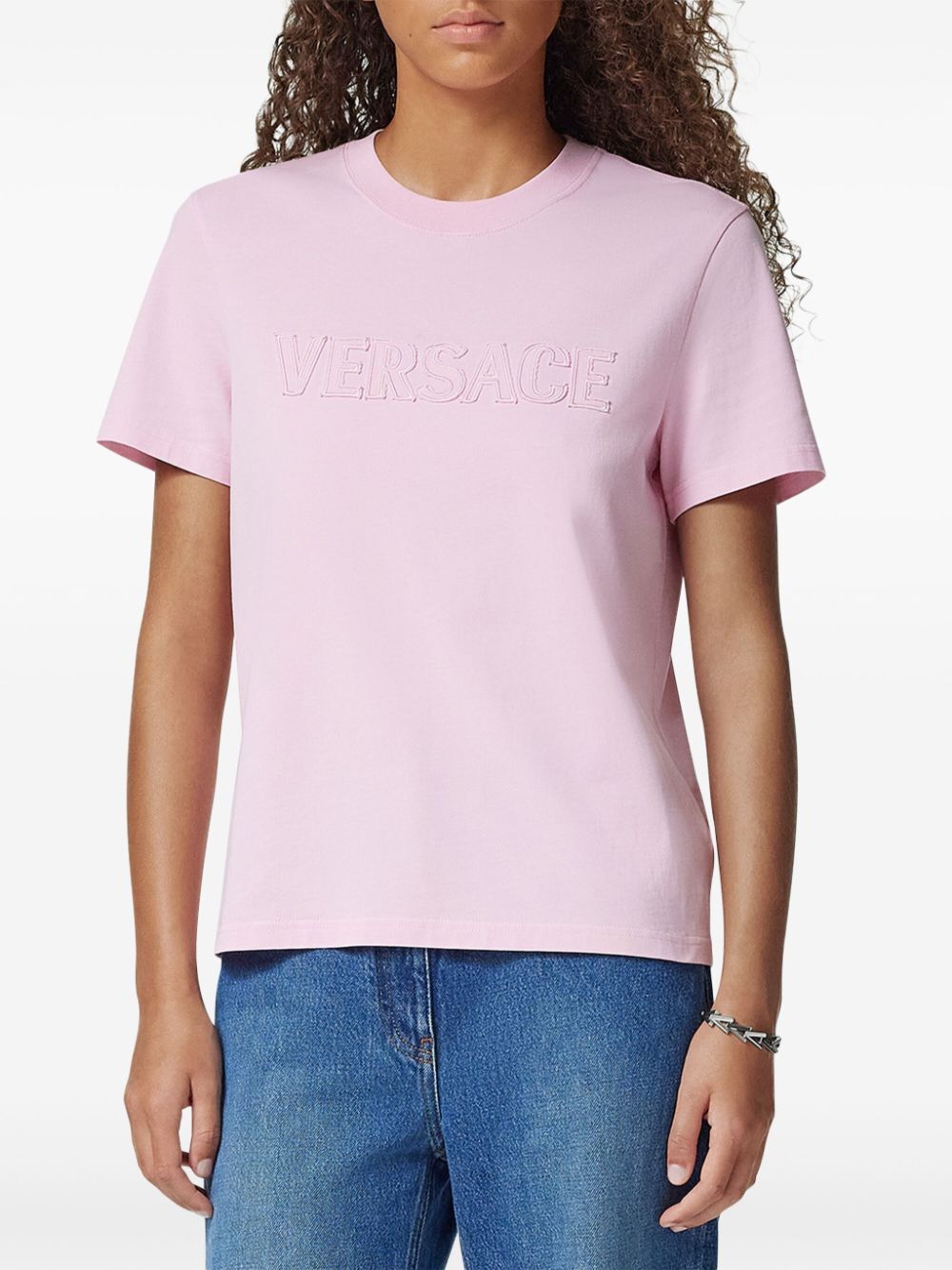 FRINGED LOGO T-SHIRT