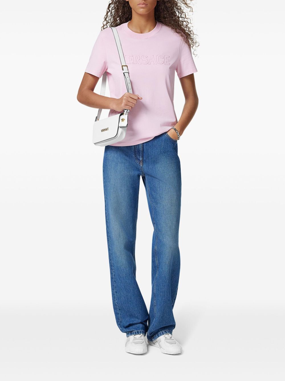 FRINGED LOGO T-SHIRT