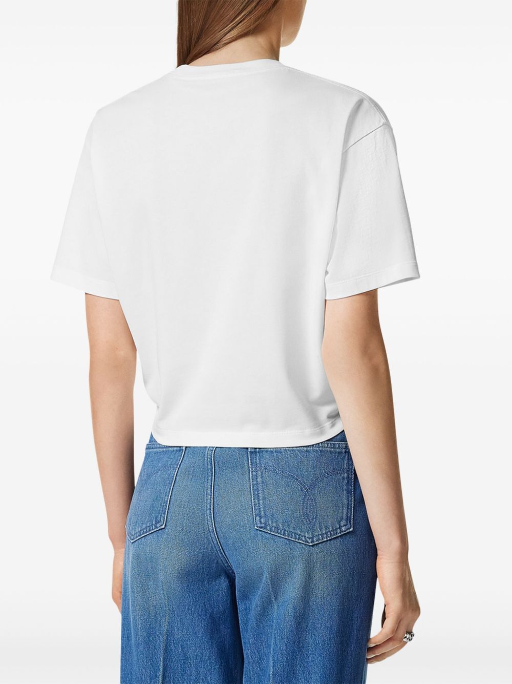 SAFETY PIN CROPPED T-SHIRT