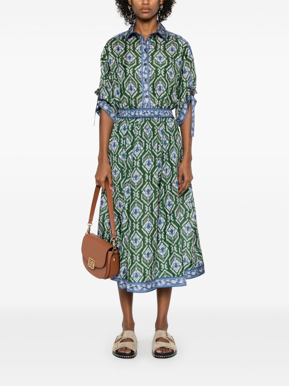 WYLIE SILK SWING SKIRT