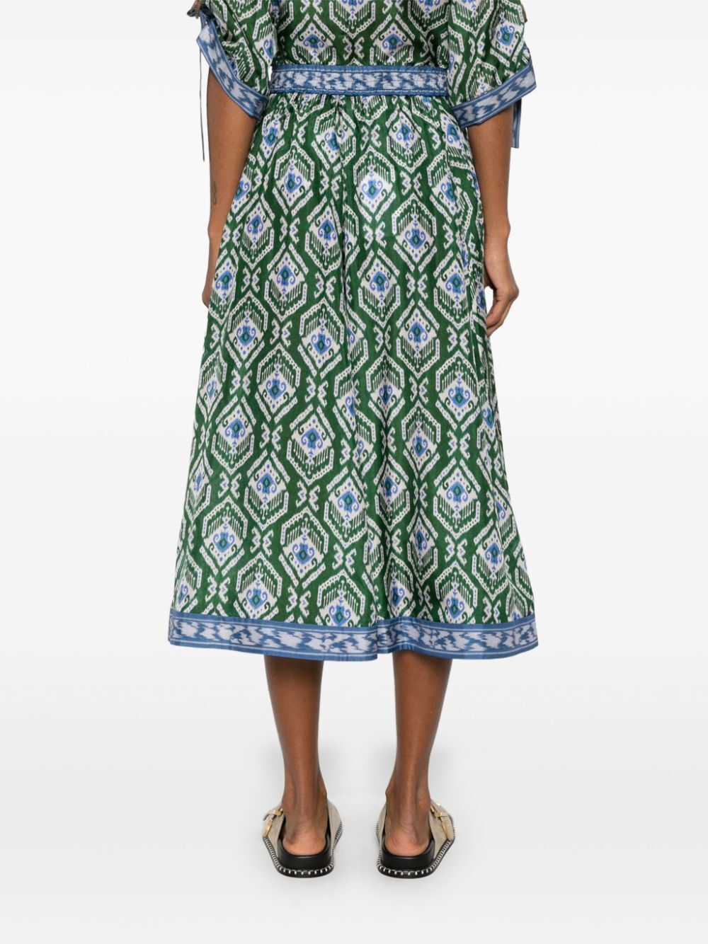 WYLIE SILK SWING SKIRT