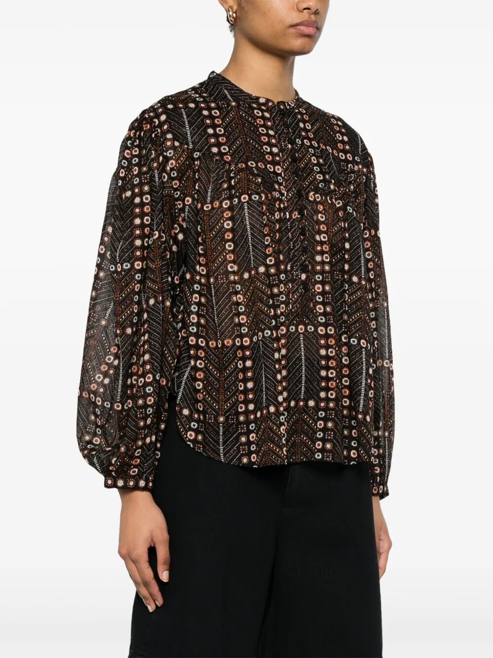 SALIKA PRINTED COTTON BLOUSE