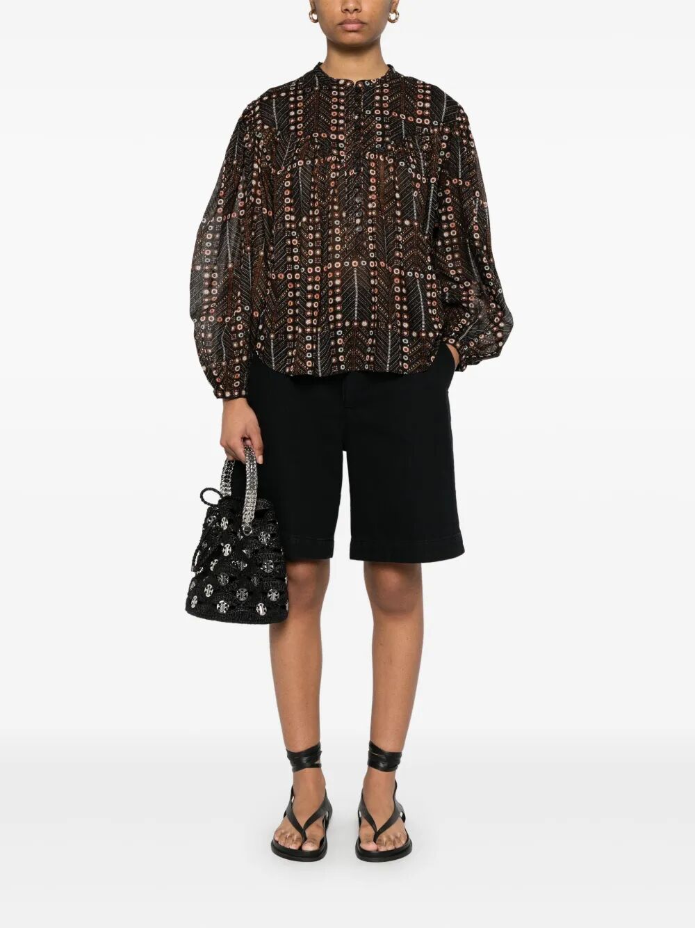 SALIKA PRINTED COTTON BLOUSE