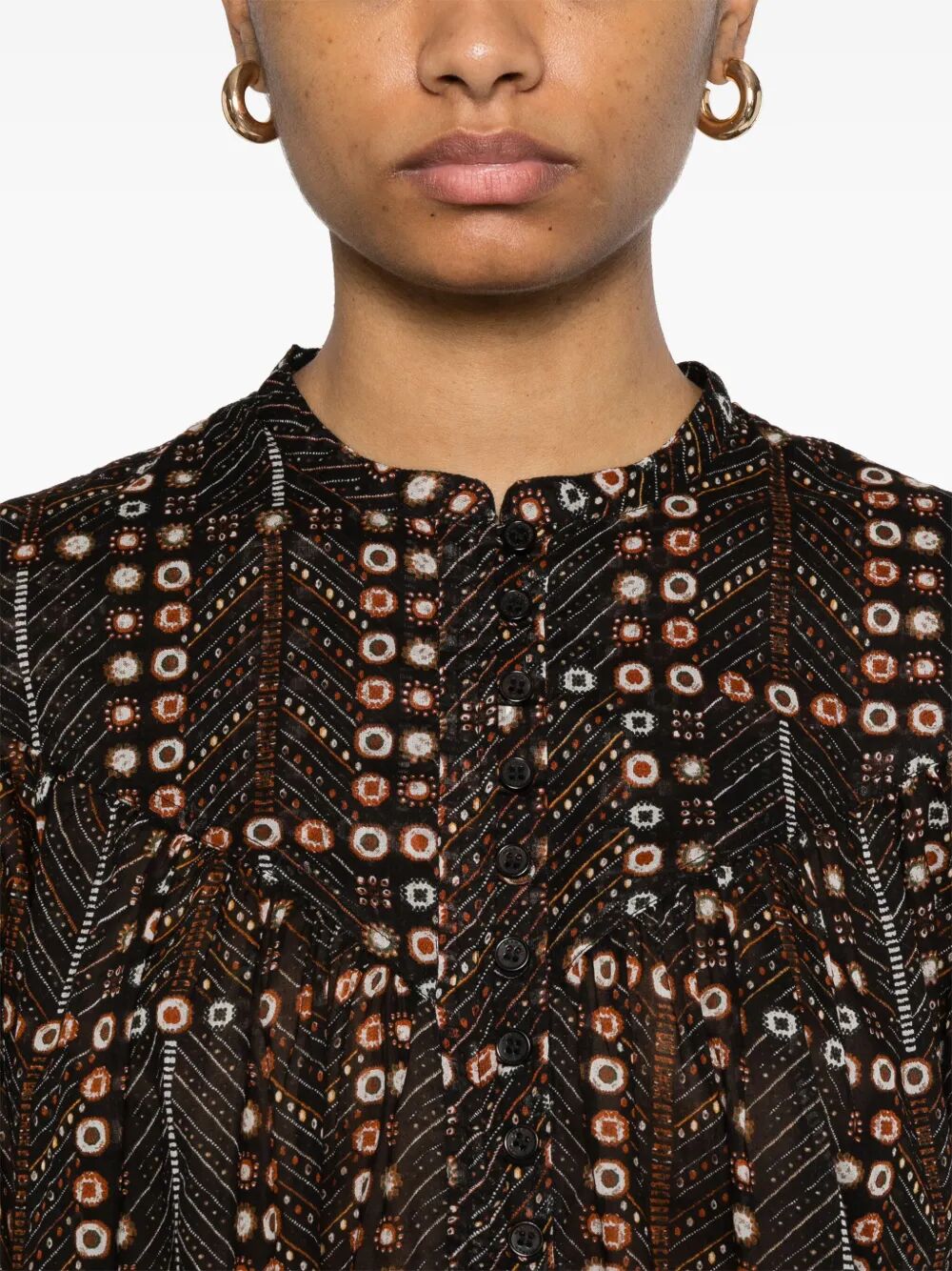 SALIKA PRINTED COTTON BLOUSE