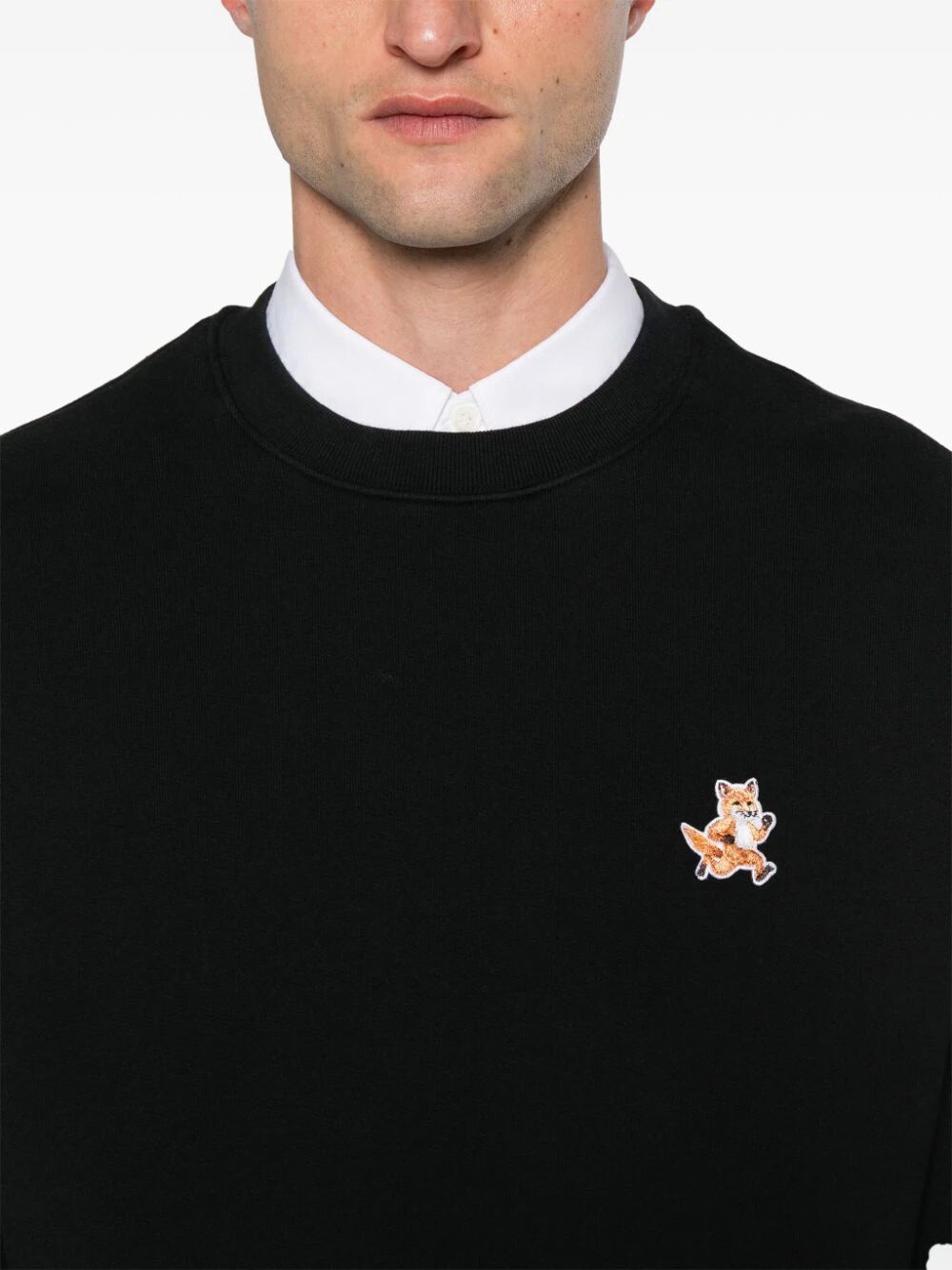 FELPA GIROCOLLO LOGO VOLPE