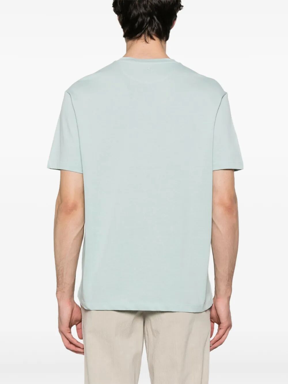 TONE-ON-TONE EMBROIDERY COTTON JERSEY T-SHIRT