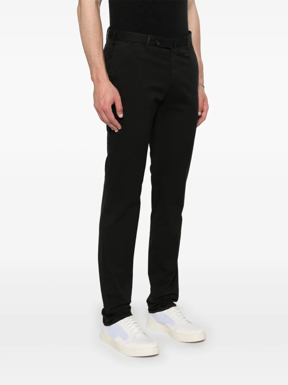SUPERSLIM TAPERED LEG COTTON TROUSERS