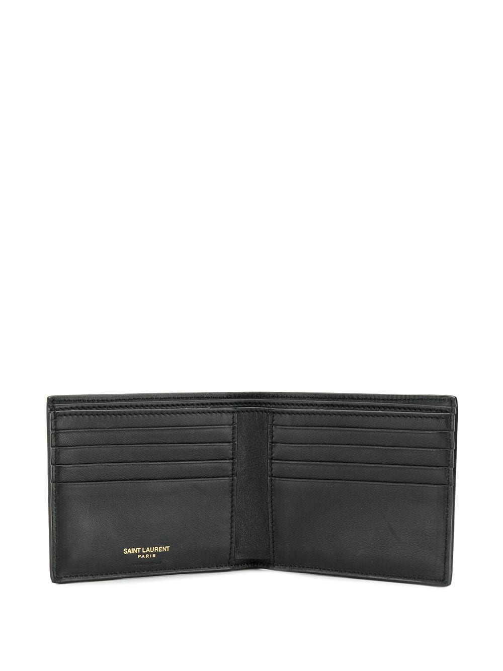 TINY CASSANDRE EAST/WEST BI-FOLD WALLET IN CROCODILE-EMBOSSED MATTE LEATHER
