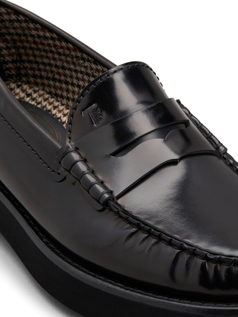 BRUSHED FINISH LEATHER LOAFERS